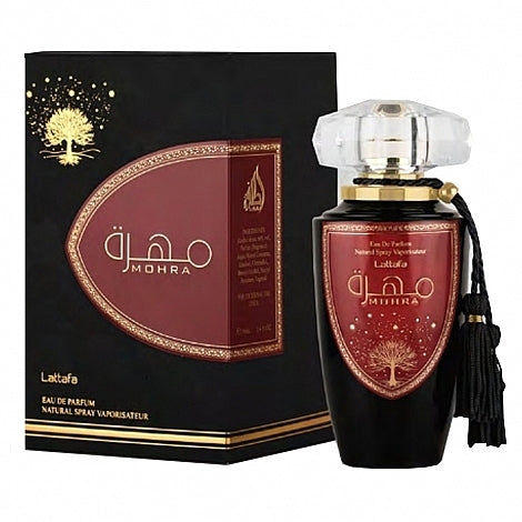 PERFUME ÁRABE MOHRA NEGRO 100ML LATTAFA