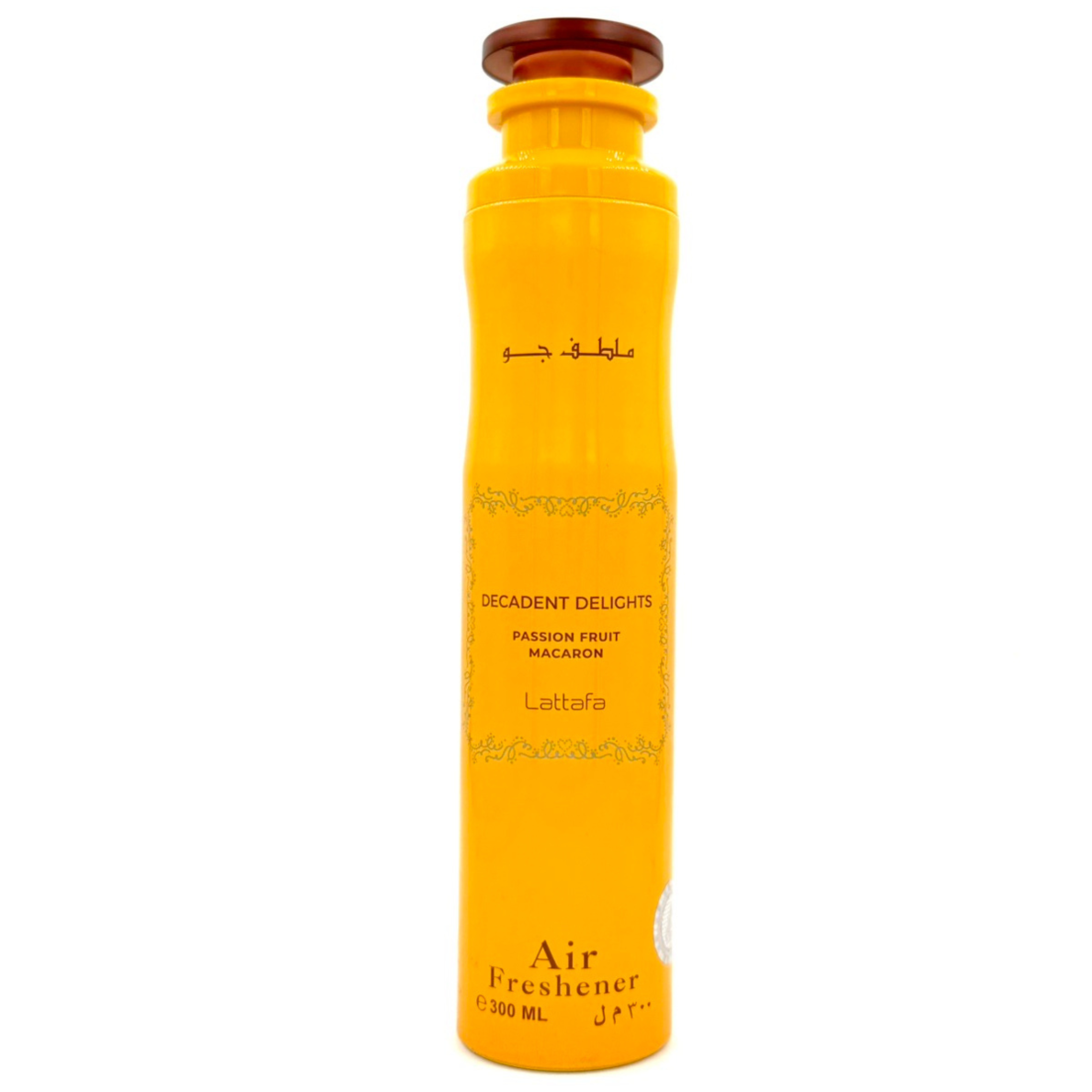 AMBIENTADOR DECADENT DELIGHTS PASSION FRUIT MACARON 300ML – LATTAFA