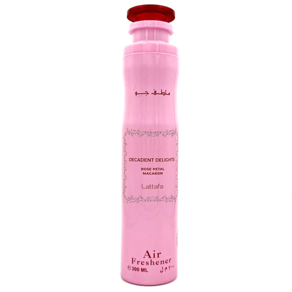 AMBIENTADOR DECADENT DELIGHTS ROSE PETAL MACARON 300ML – LATTAFA