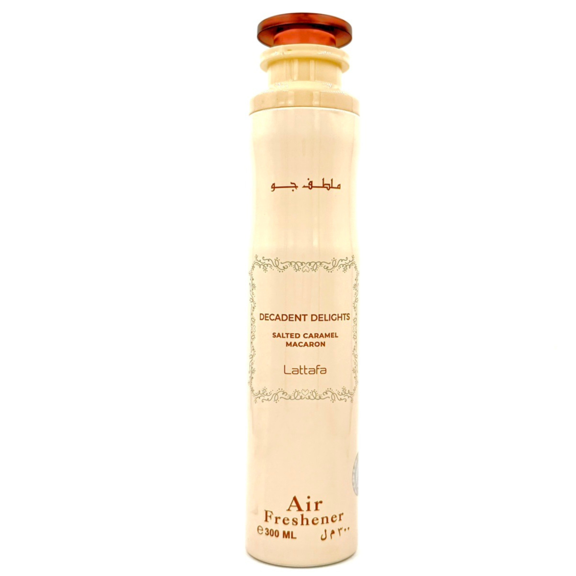 AMBIENTADOR DECADENT DELIGHTS SALTED CARAMEL MACARON 300ML – LATTAFA